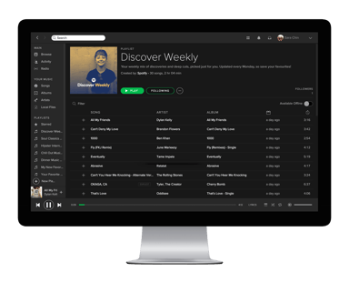 spotify desktop discover weekly
