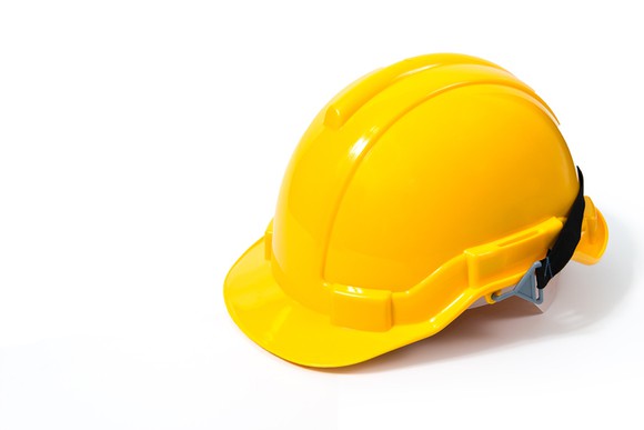 A yellow hard hat.