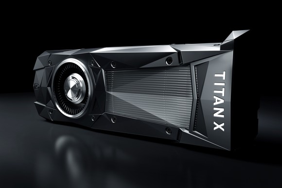 An NVIDIA Titan Xp graphics card.