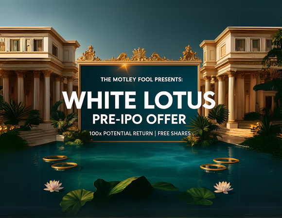 Logo for Motley Fool prank offering White Lotus pre-IPO offer.