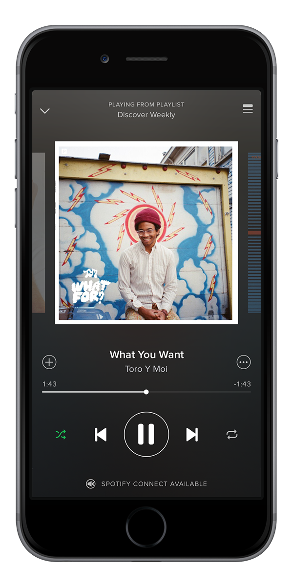 Spotify on iPhone