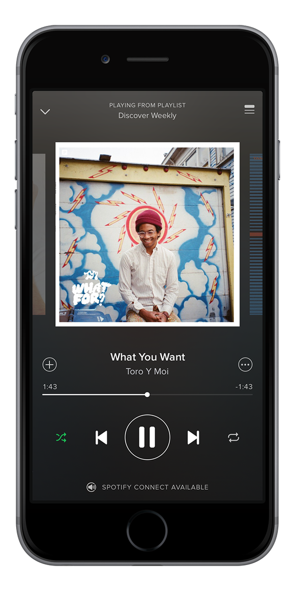 Spotify on iPhone