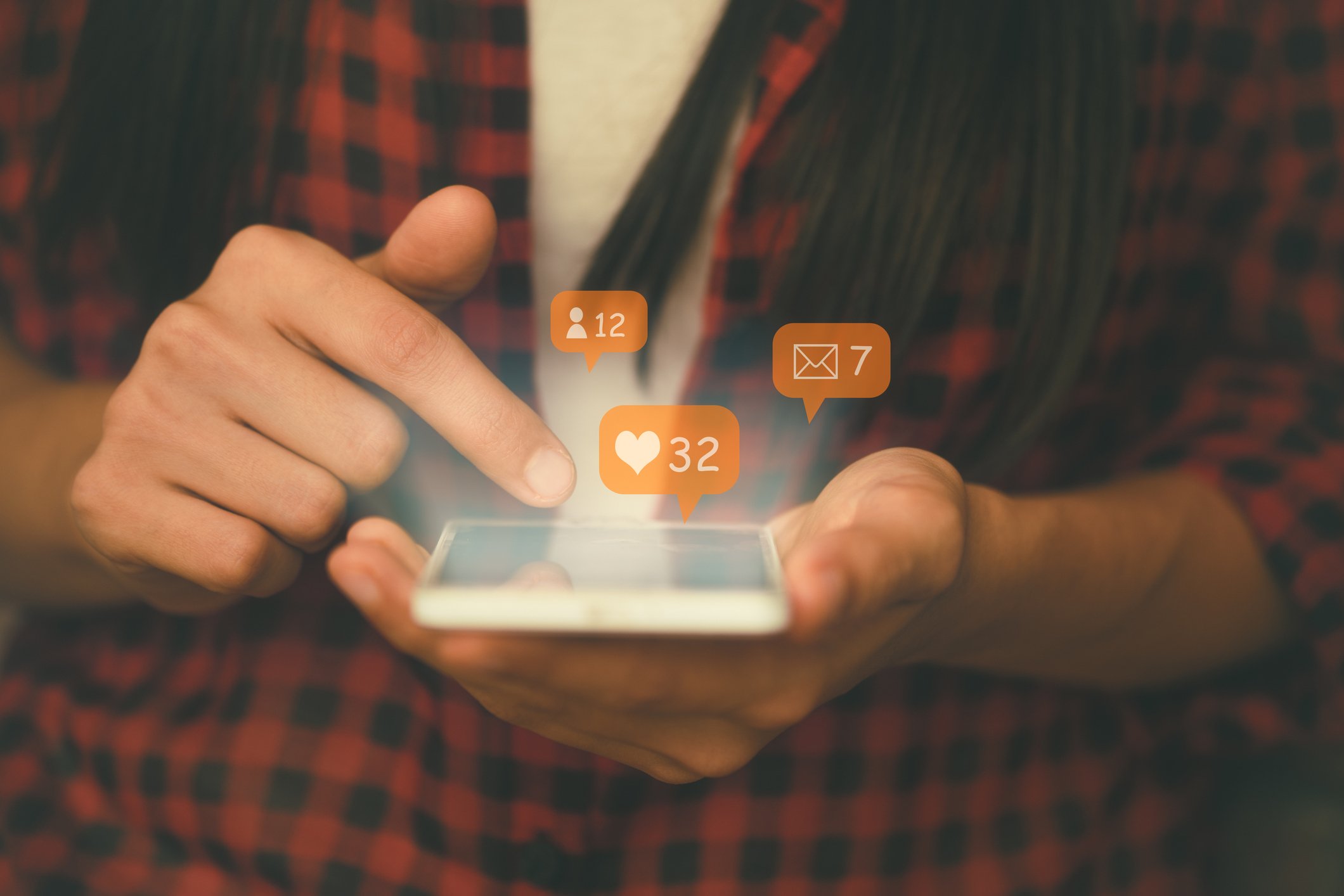 Male getting likes on social media