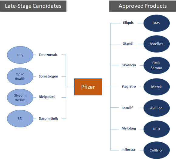 Pfizer partner network diagram