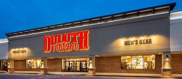 The front of a Duluth Trading store