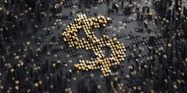 Dollar Sign Out Of Numbers