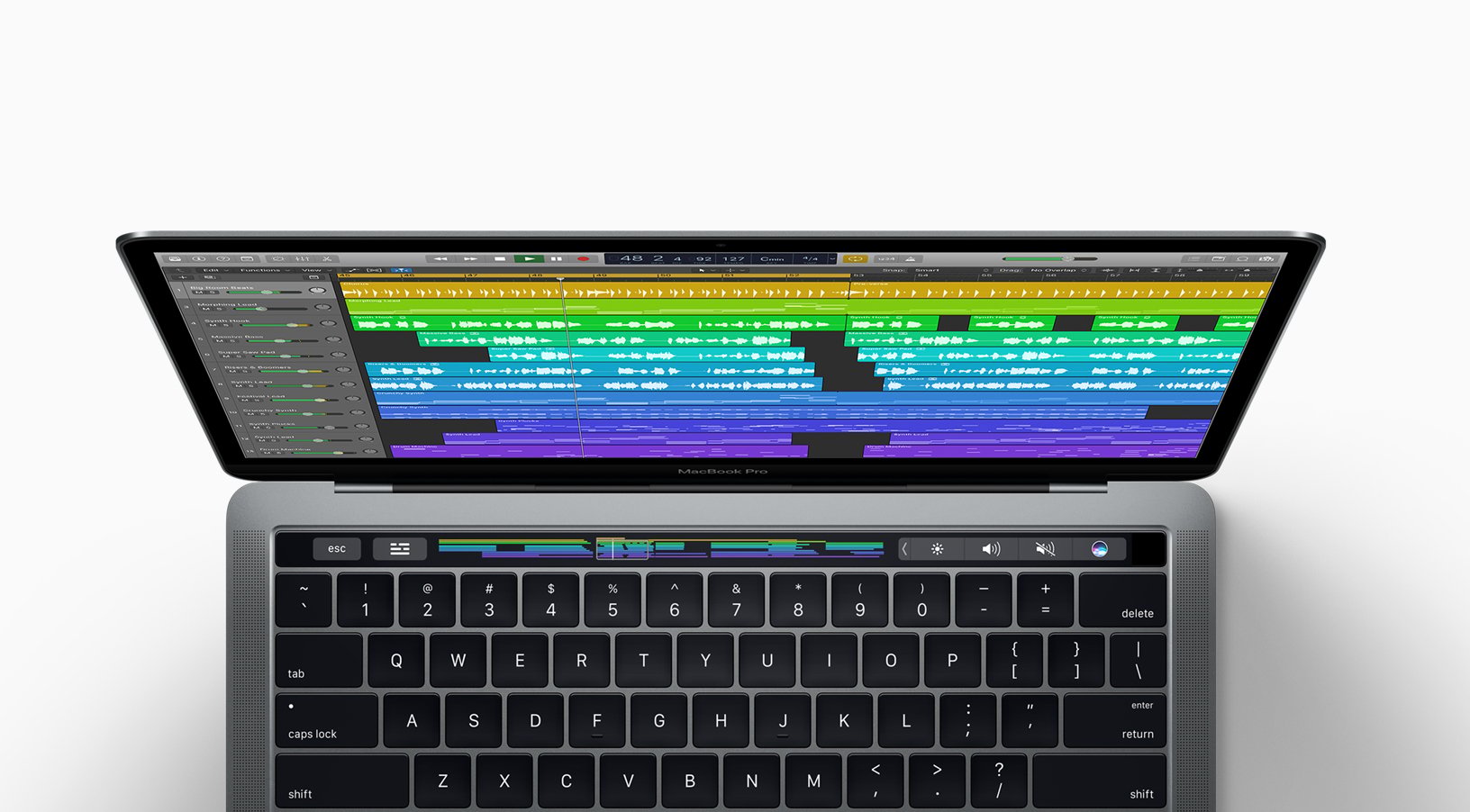 An Apple MacBook Pro.