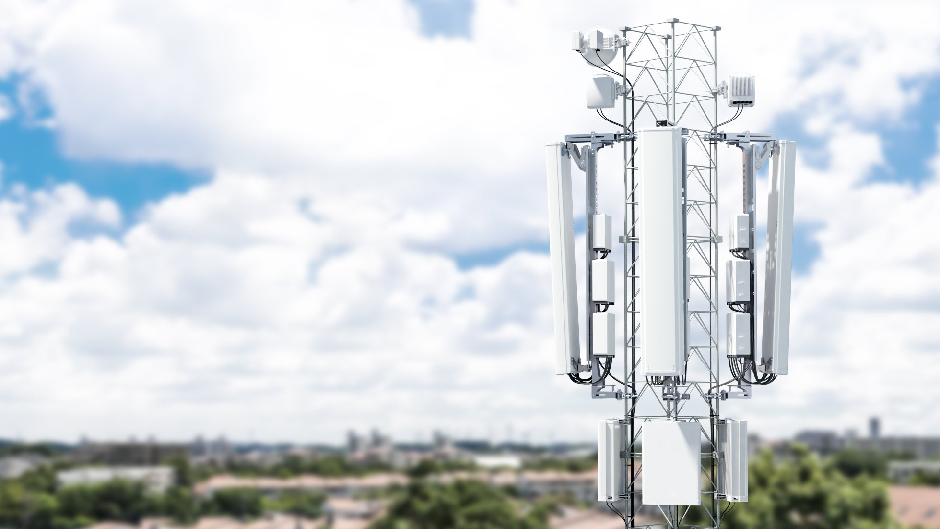 An Ericsson suburban mast.