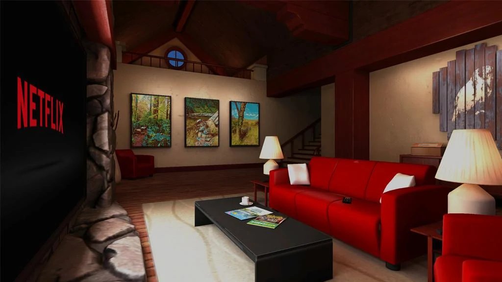 Netflix's VR app.