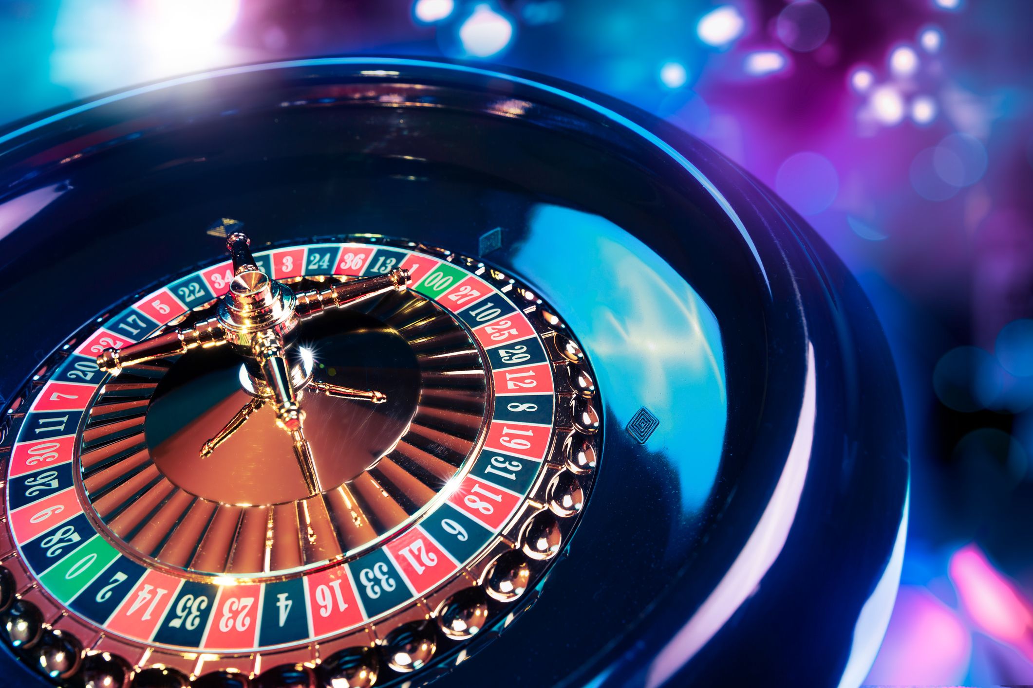 A casino roulette wheel.