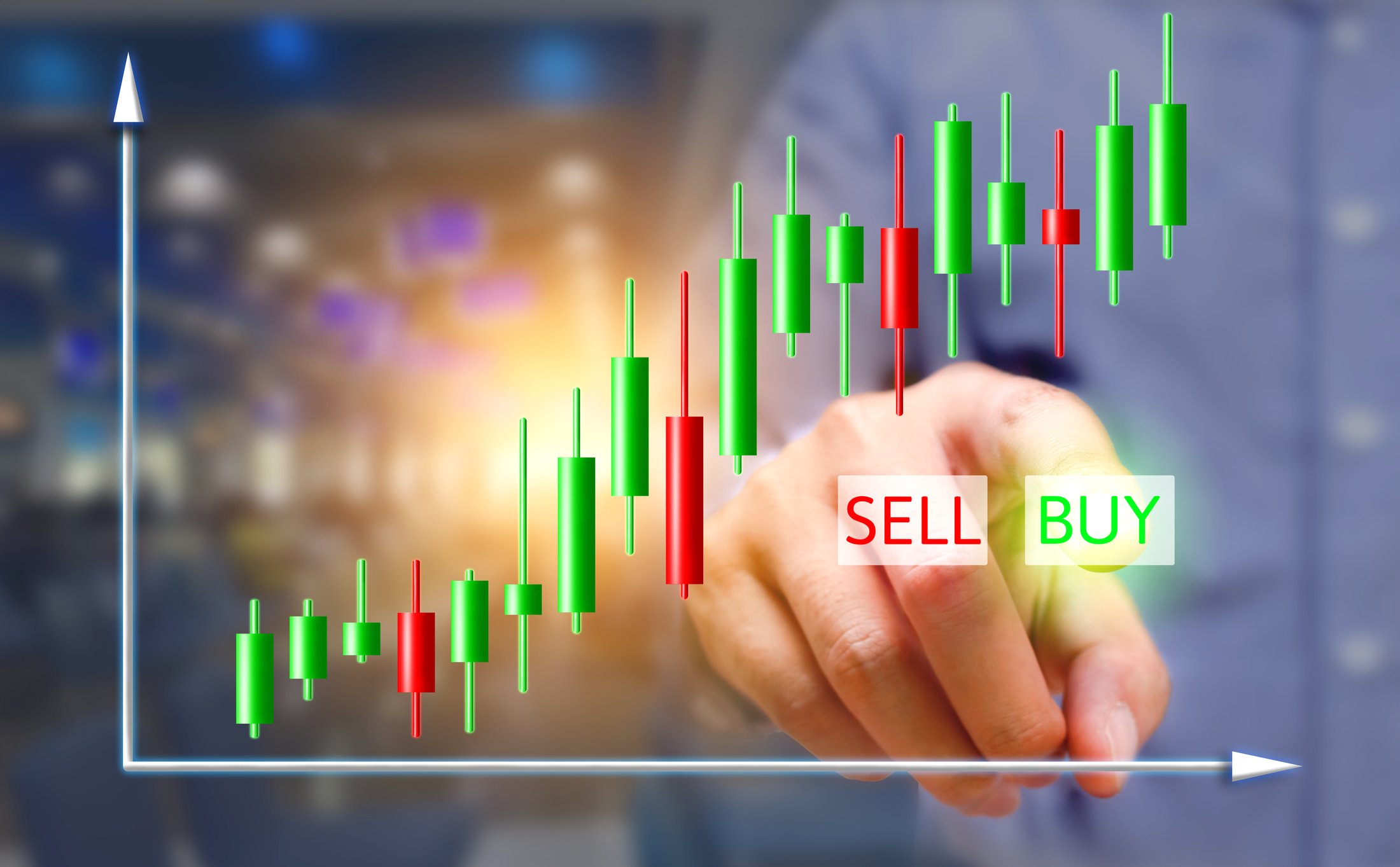 buy button with chart GettyImages-647328382
