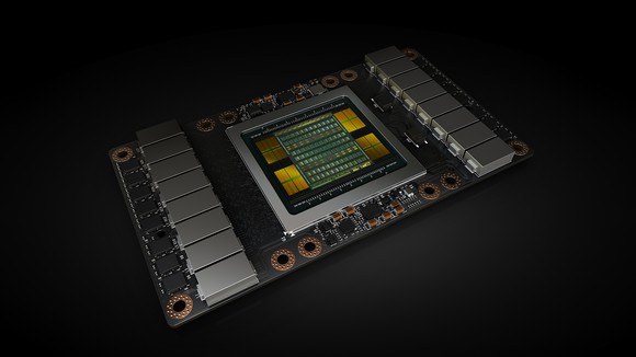 An NVIDIA data center graphics processor.