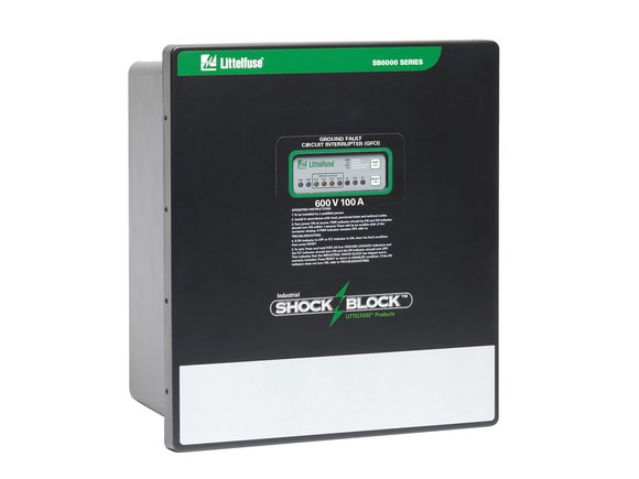 A Littelfuse Industrial Shock-Block SB6100