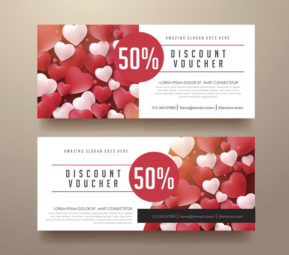 Two discount coupons.