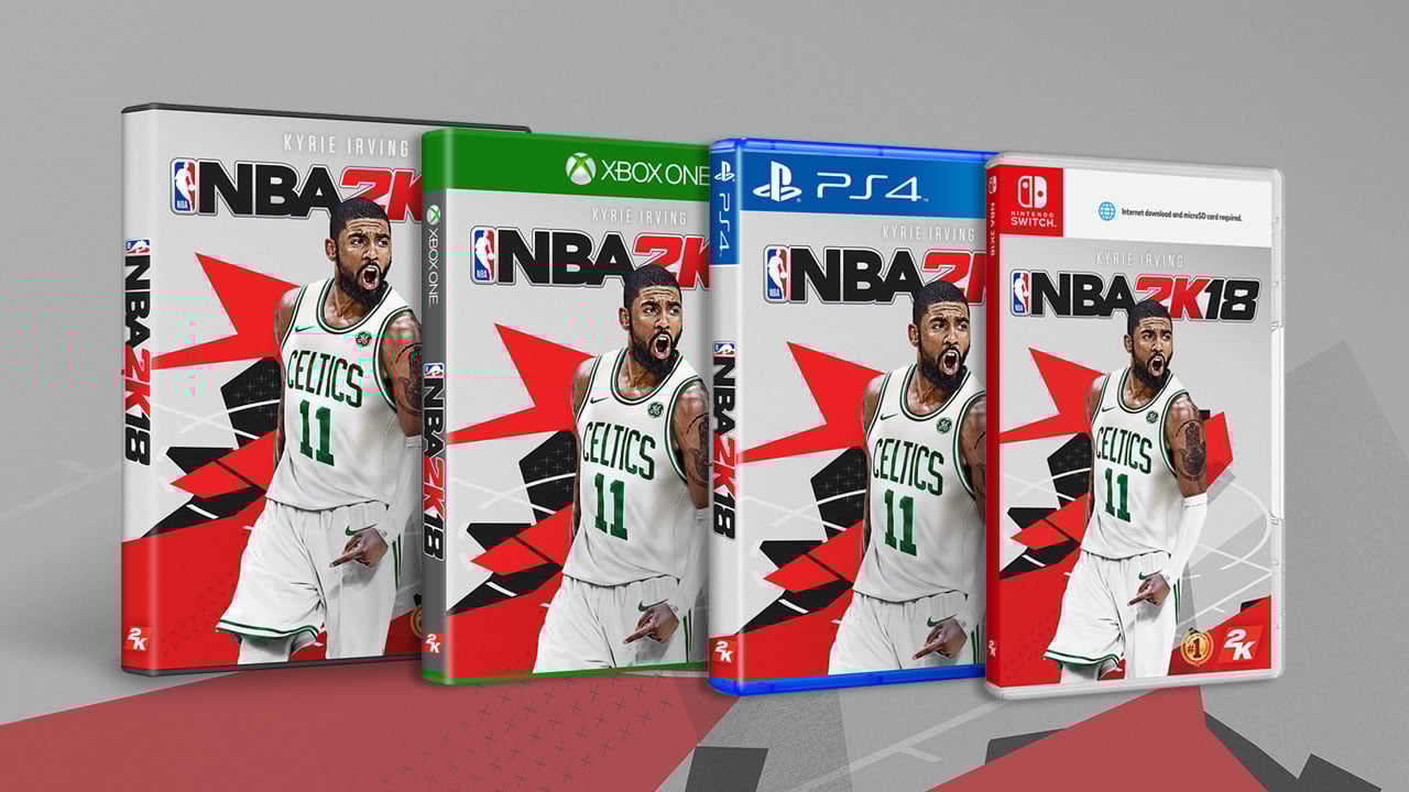 NBA 2K18 box art depicting a real NBA player under the title of the game.