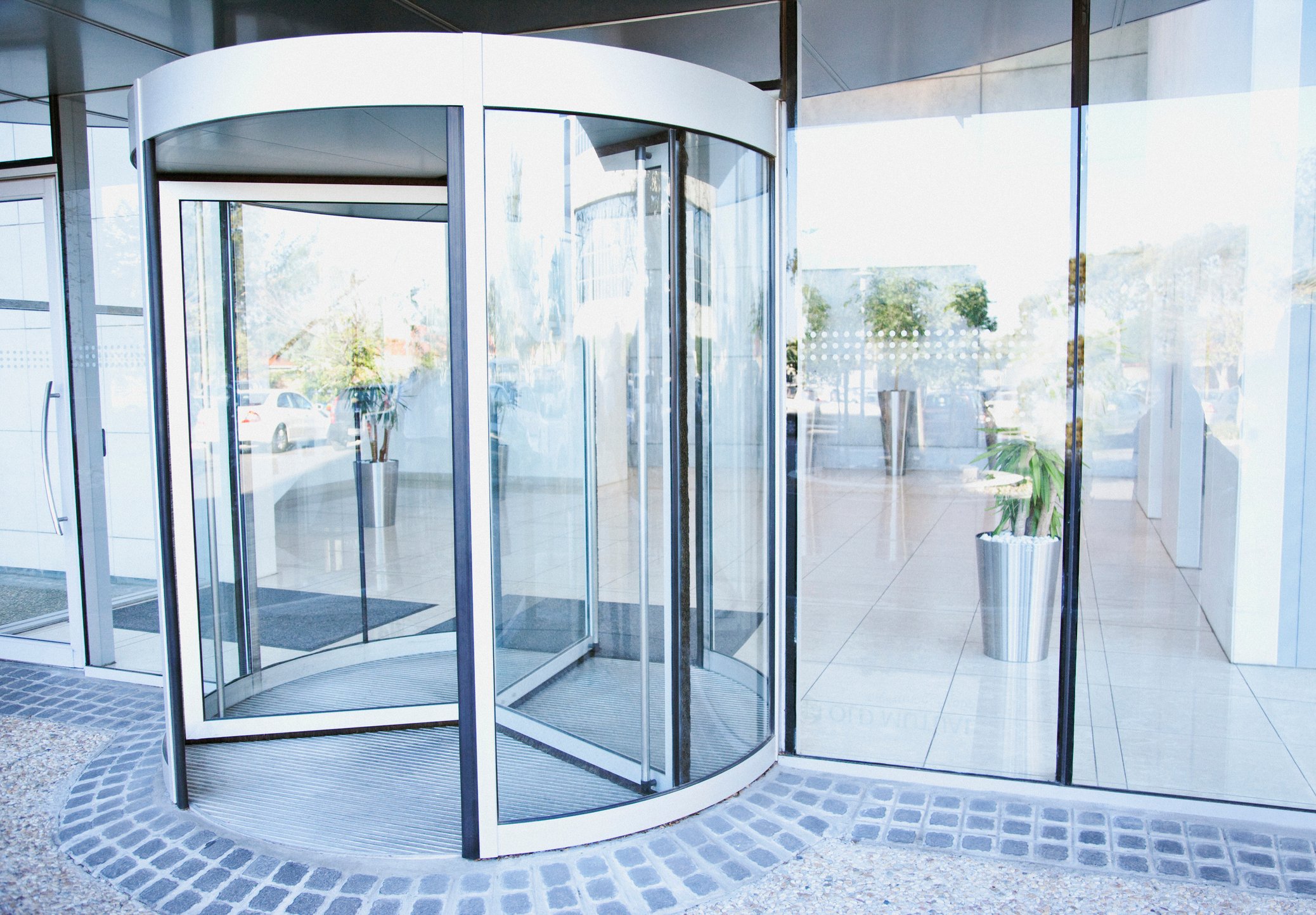 A revolving door