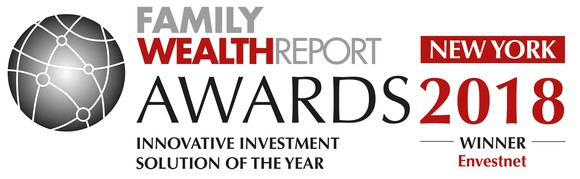 Announcement of Envestnet winning Family Wealth Report award for innovative investment solution of the year.