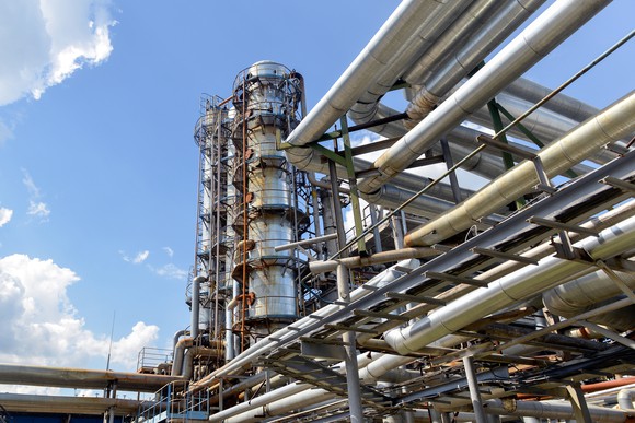 Natural gas processing facility.