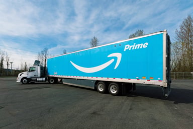 Amazon Prime truck and trailer