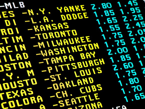 Odds at a sportsbook. 