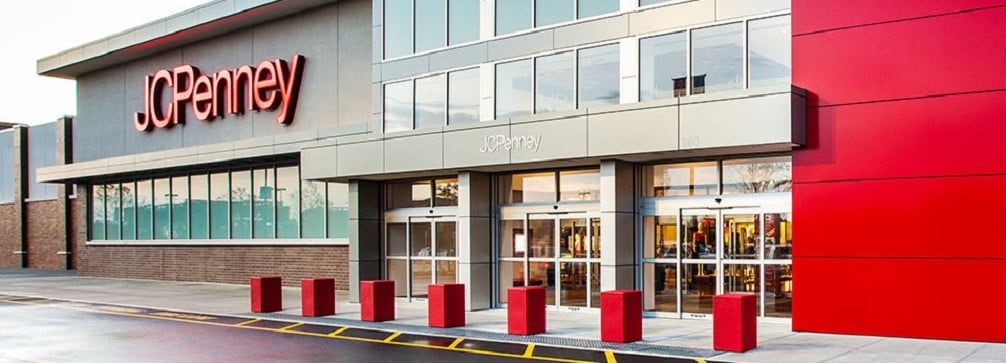 J.C. Penney location with outside entrance, shown without customer traffic.