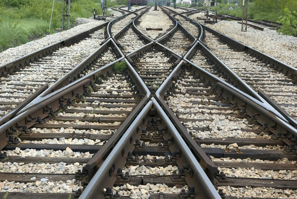a railway track junction