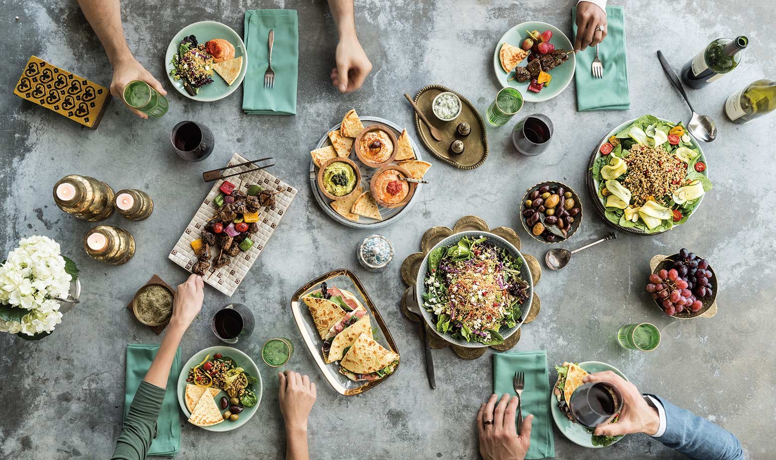 Zoe's Kitchen dishes.