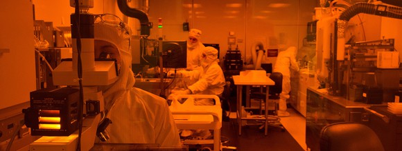 Laboratory for production of organic display components.
