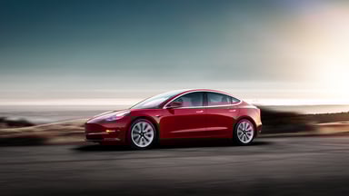 red-tesla-model-3