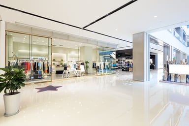 Empty shopping mall