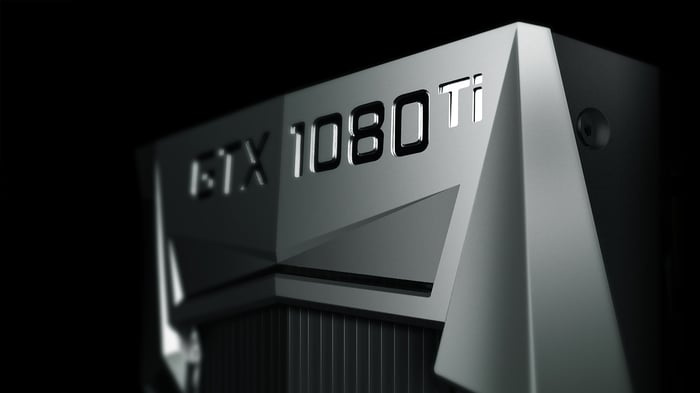 An NVIDIA GeForce GTX 1080 Ti cooling shroud.