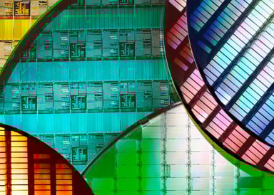 silicon wafers and microcircuits getty