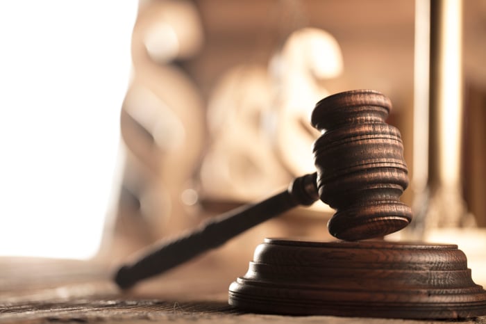 A wooden gavel