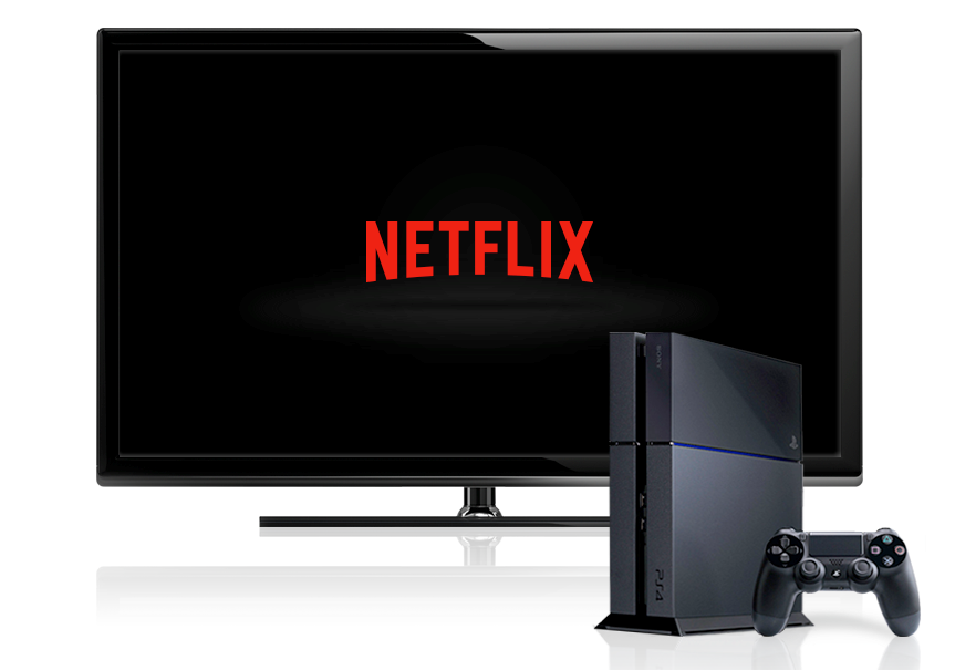 Netflix running on a PS4.