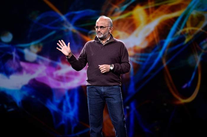 Adobe CEO Shantanu Narayen at Adobe Summit 2018. 