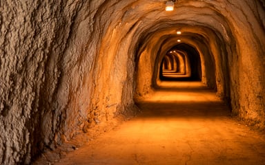 307 dark gold mine tunnel