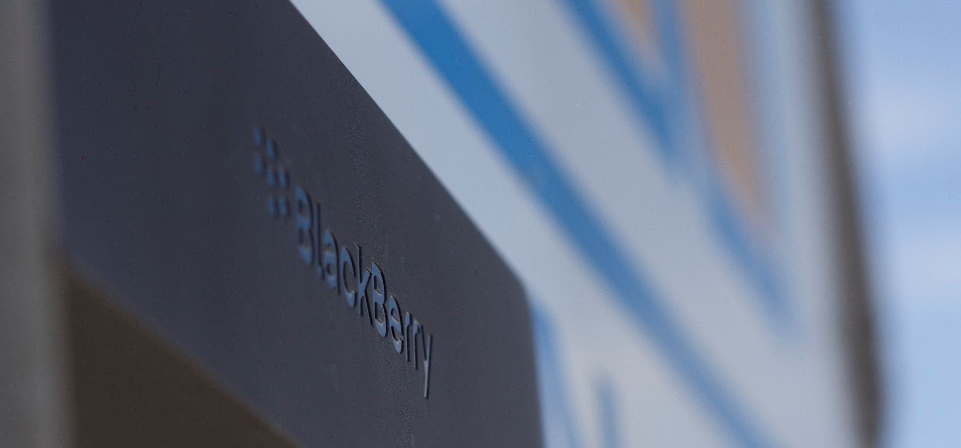 A BlackBerry Radar device attached to the back of a truck.