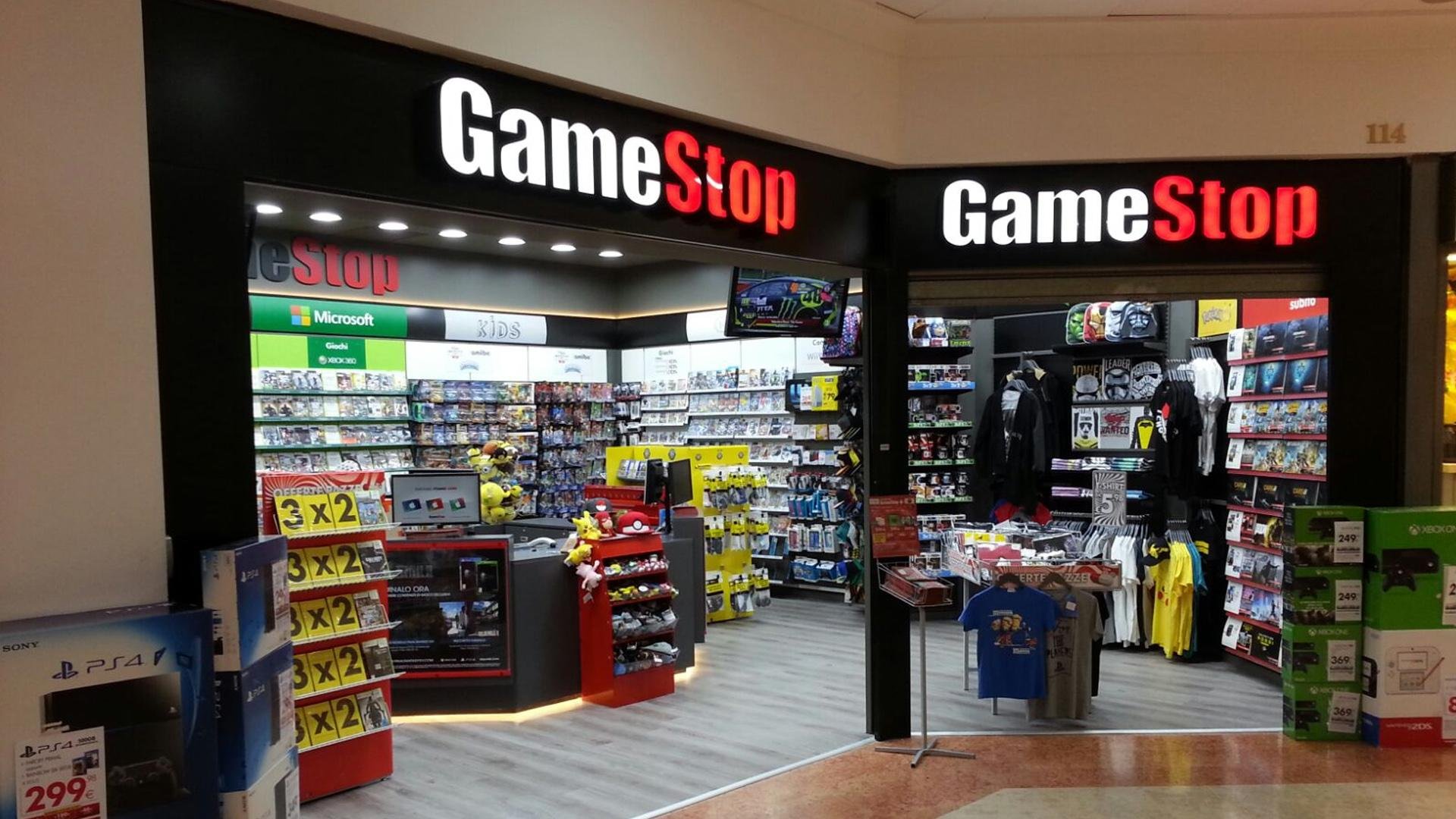 A GameStop store.