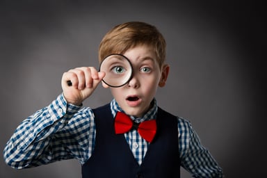 magnifying glass boy getty