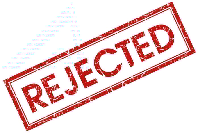 Rejected stamp