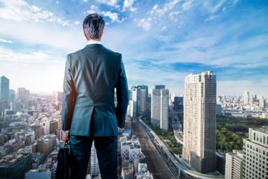 business person long view