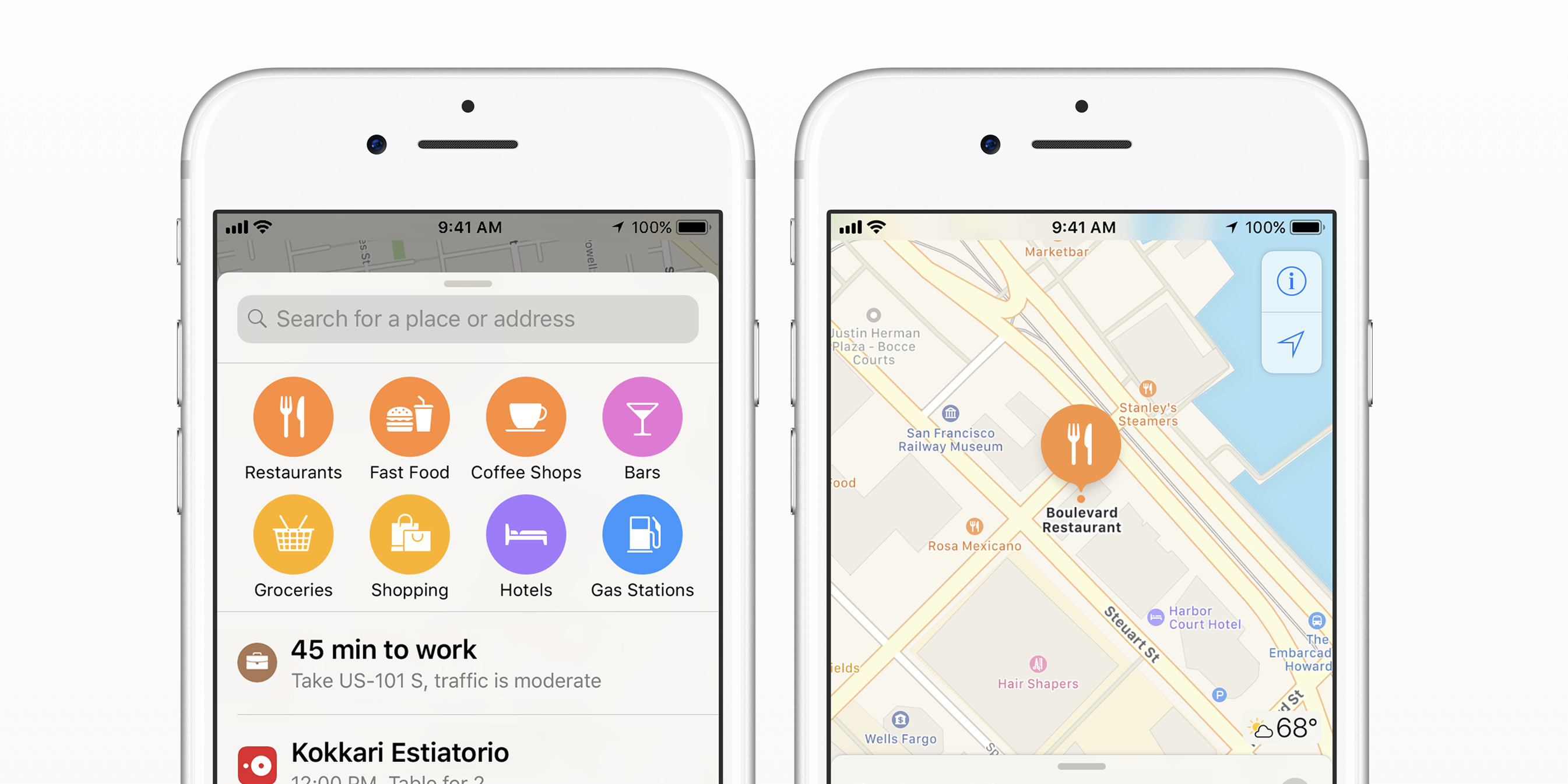 Apple Maps on iPhone