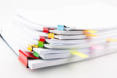 stack of papers getty