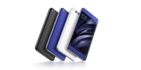Xiaomi Mi 6 in various colors