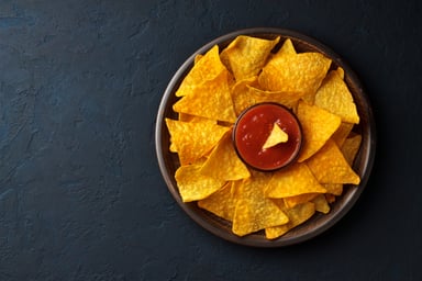 Nacho Style Chips in Bowl