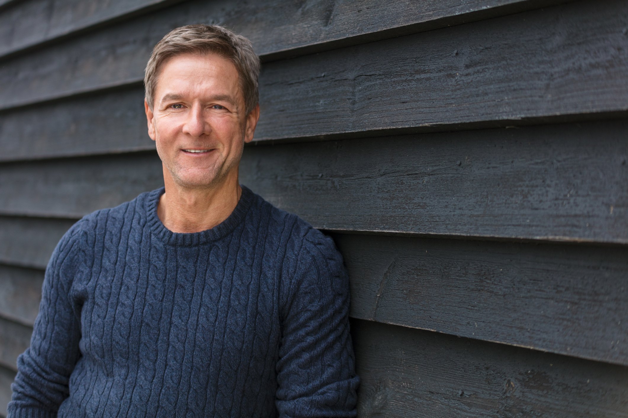 Middle-aged man smiling