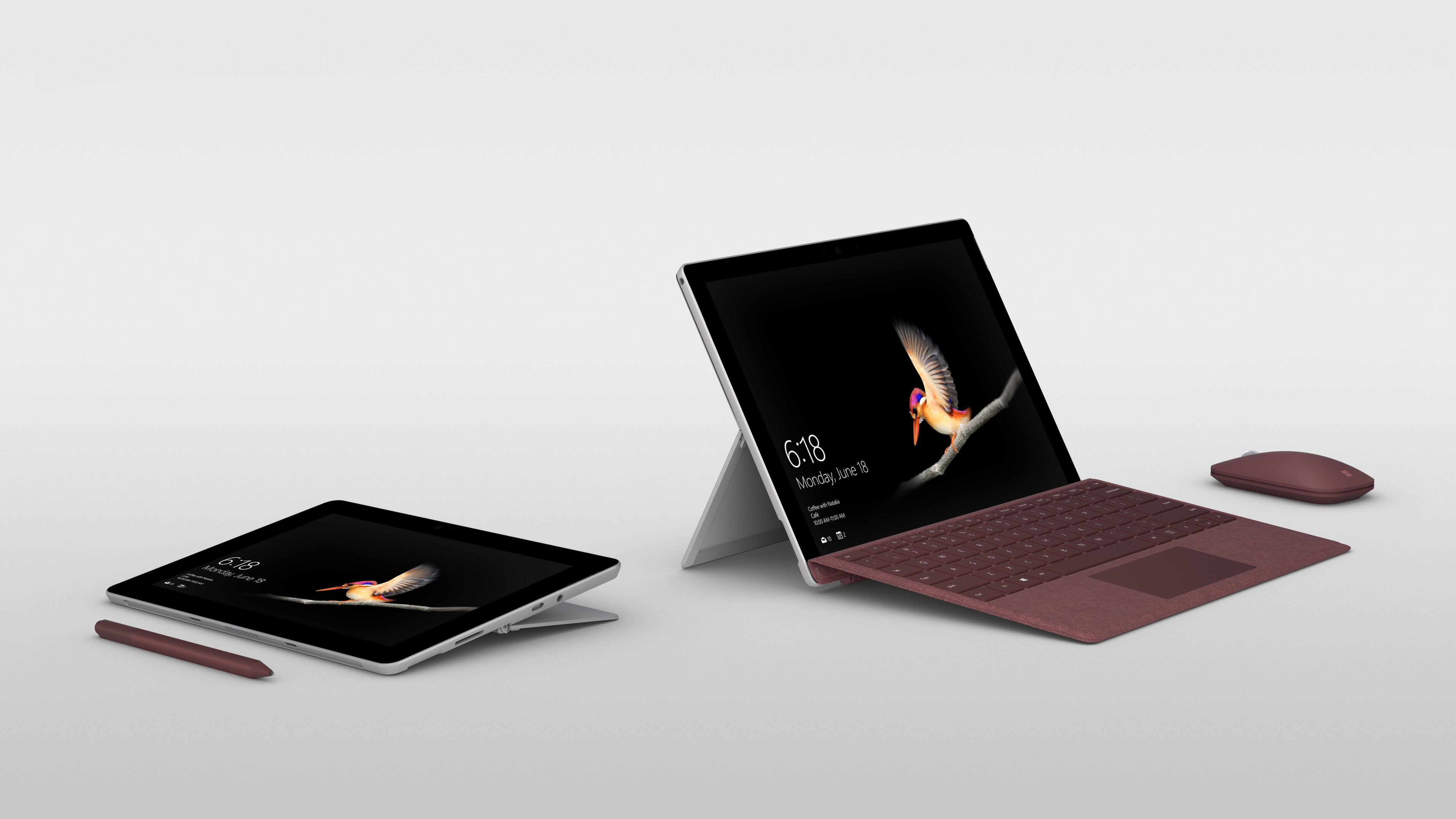 Surface Go with accessories in different configurations