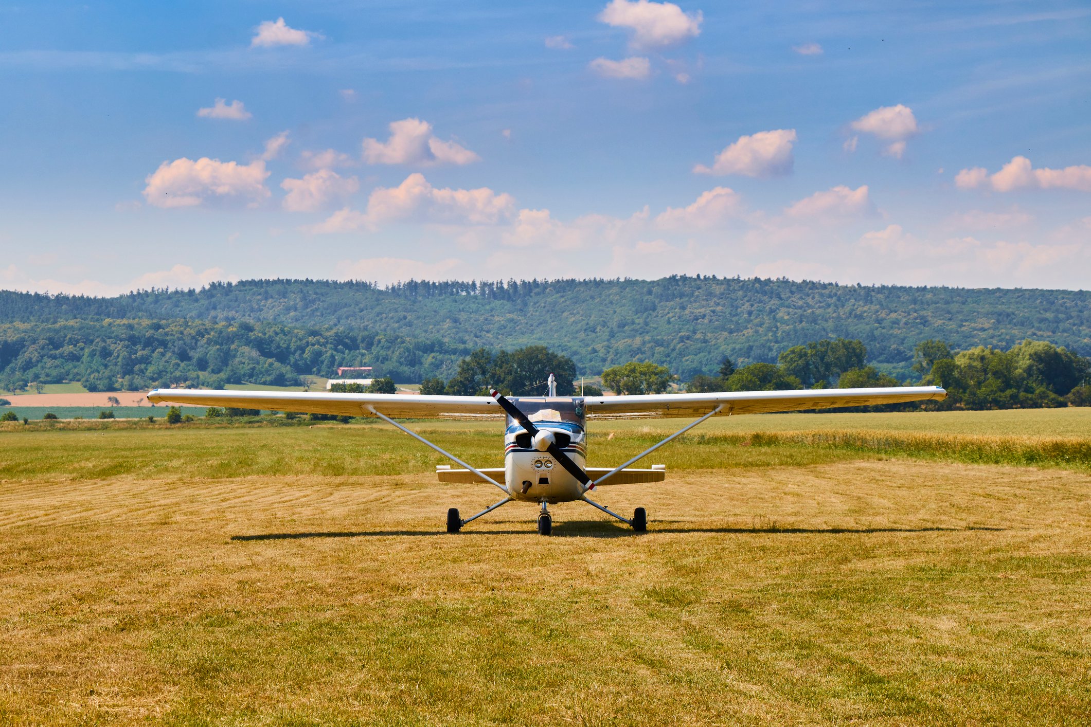 Cessna airplane front view