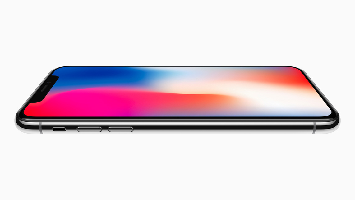 Apple's iPhone X, which has an OLED screen.