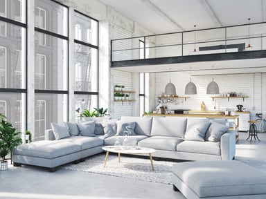 Furniture, sofas in an apartment